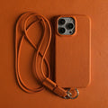 Genuine Leather Crossbody Phone Case With Hands Free Design
