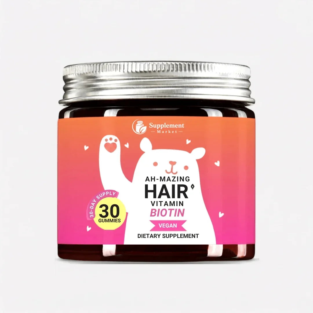 5000mcg Biotin Gummies for Thicker Hair and Stronger Nails