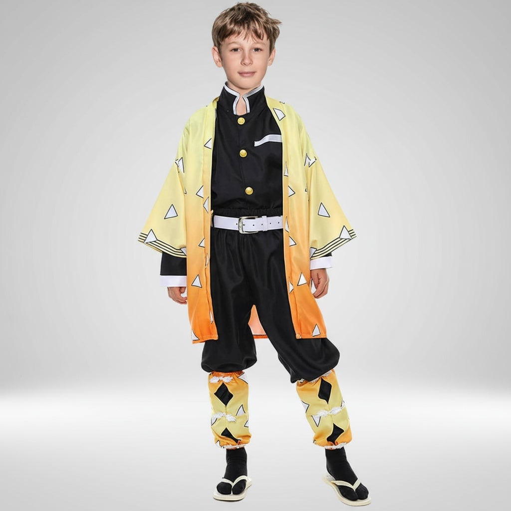 Kurtka haori z otwartym przodem, wzór inspirowany japońskim anime, geometryczny nadruk w szachownicę