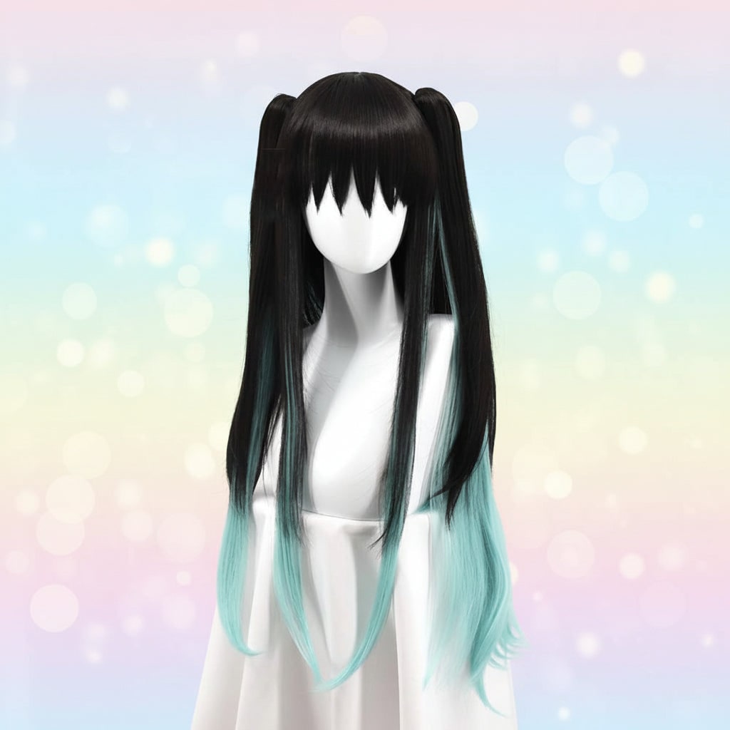 Kostium cosplayowy inspirowany anime w stylu samurajskim, wysoki stójkowy kołnierz i szerokie rozkloszowane rękawy