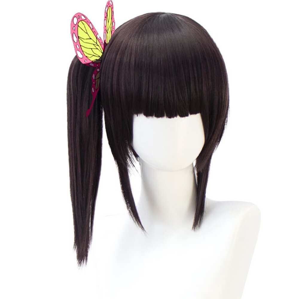 Parrucca lunga e ondulata pre-acconciata per cosplay anime, design a taglio scalato