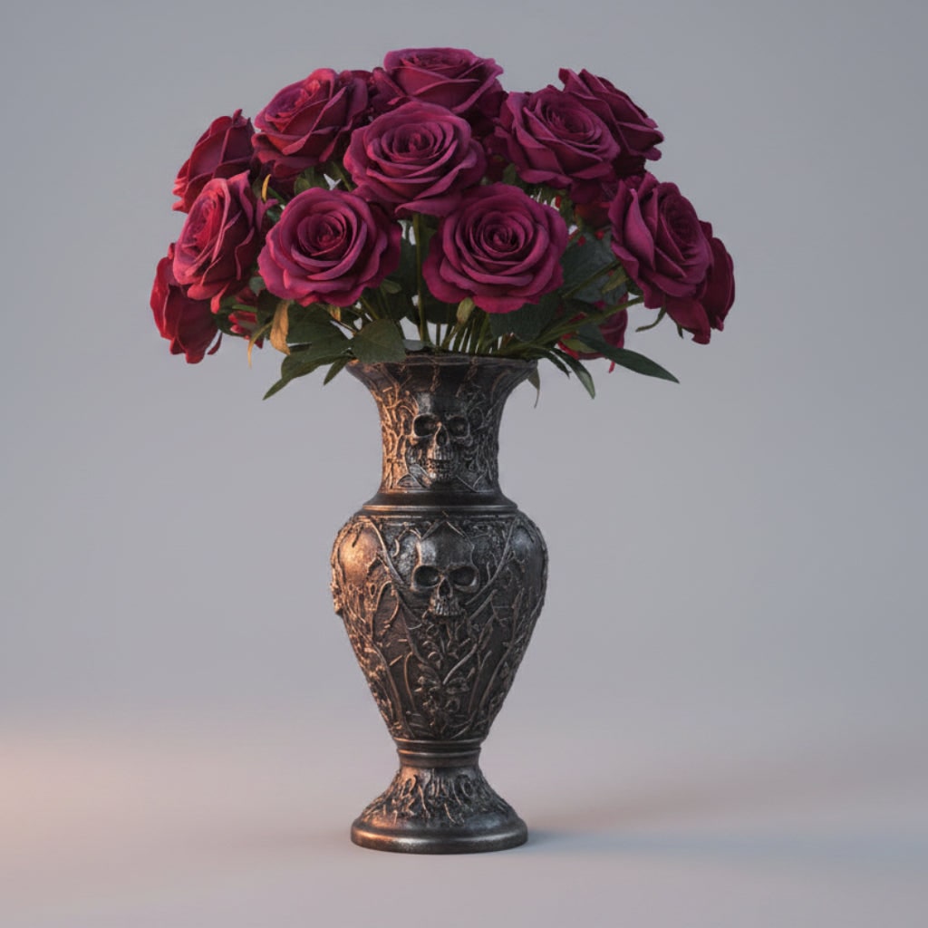 Halloween Artificial Roses — Large Bulk Bouquet, Realistic Petals