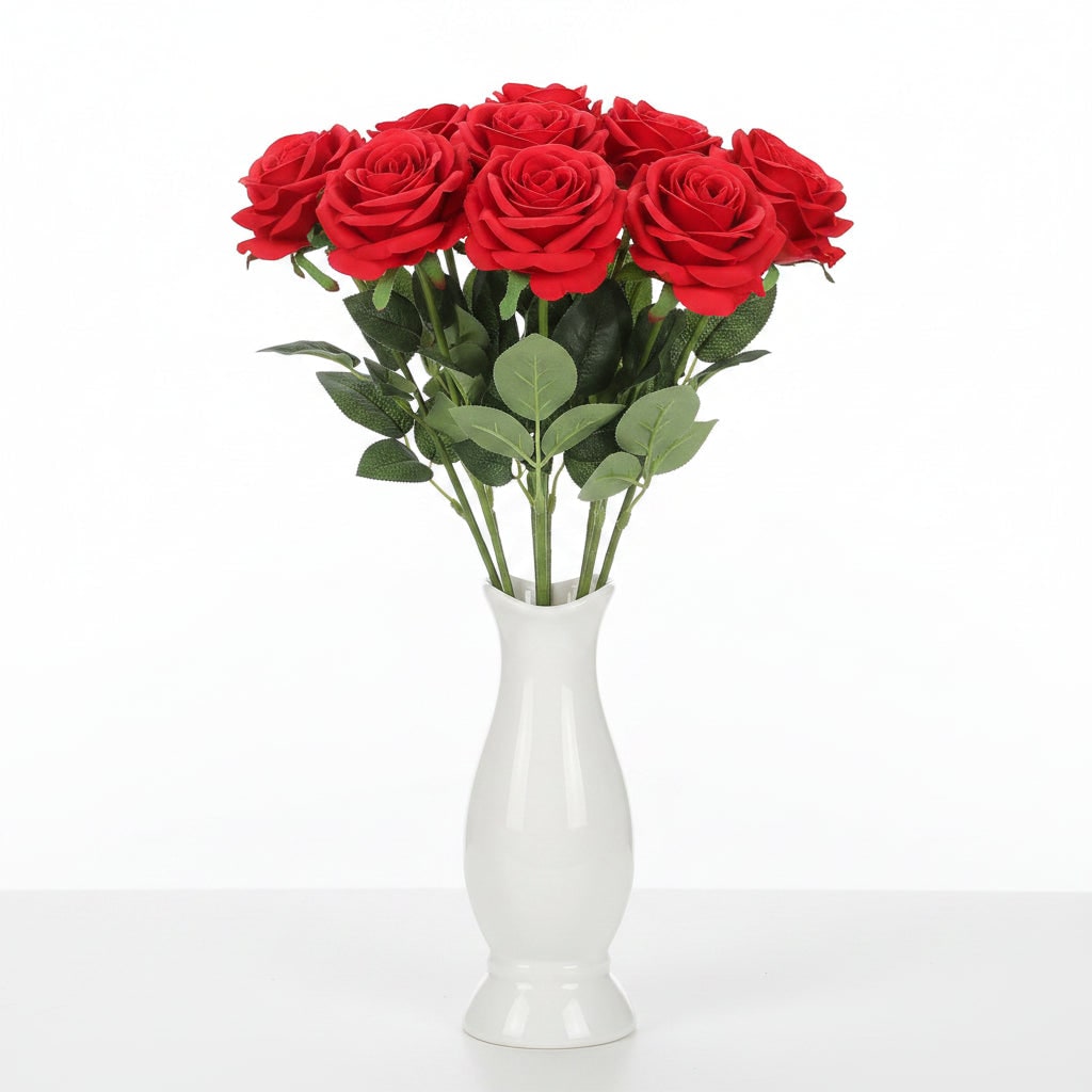 Halloween Artificial Roses — Large Bulk Bouquet, Realistic Petals