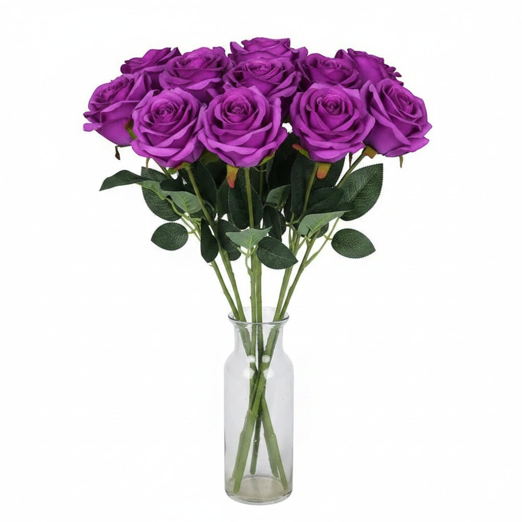 Halloween Artificial Roses — Large Bulk Bouquet, Realistic Petals