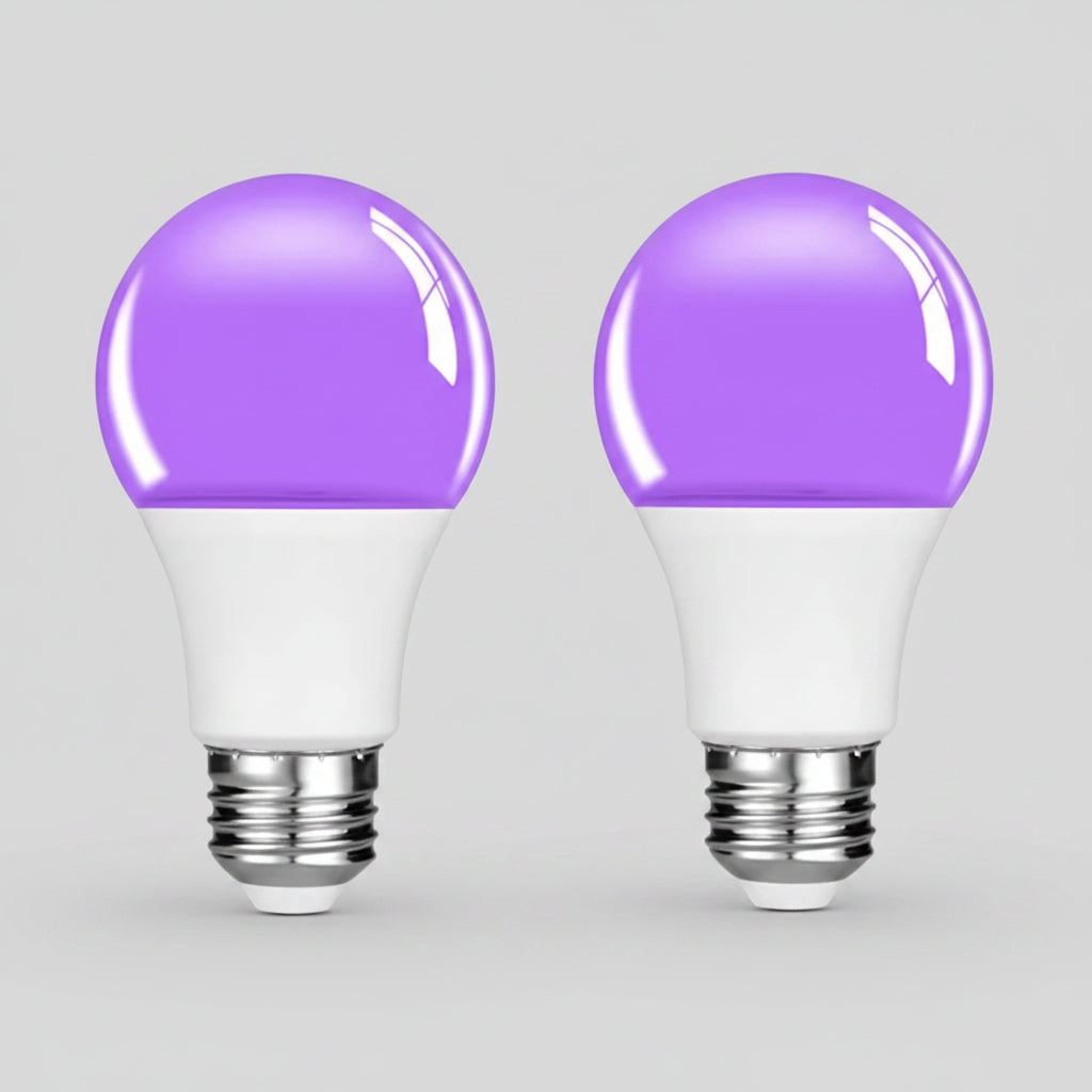 E26-os foglalatú fekete LED-es UV-fényforrás, energiatakarékos kialakítás