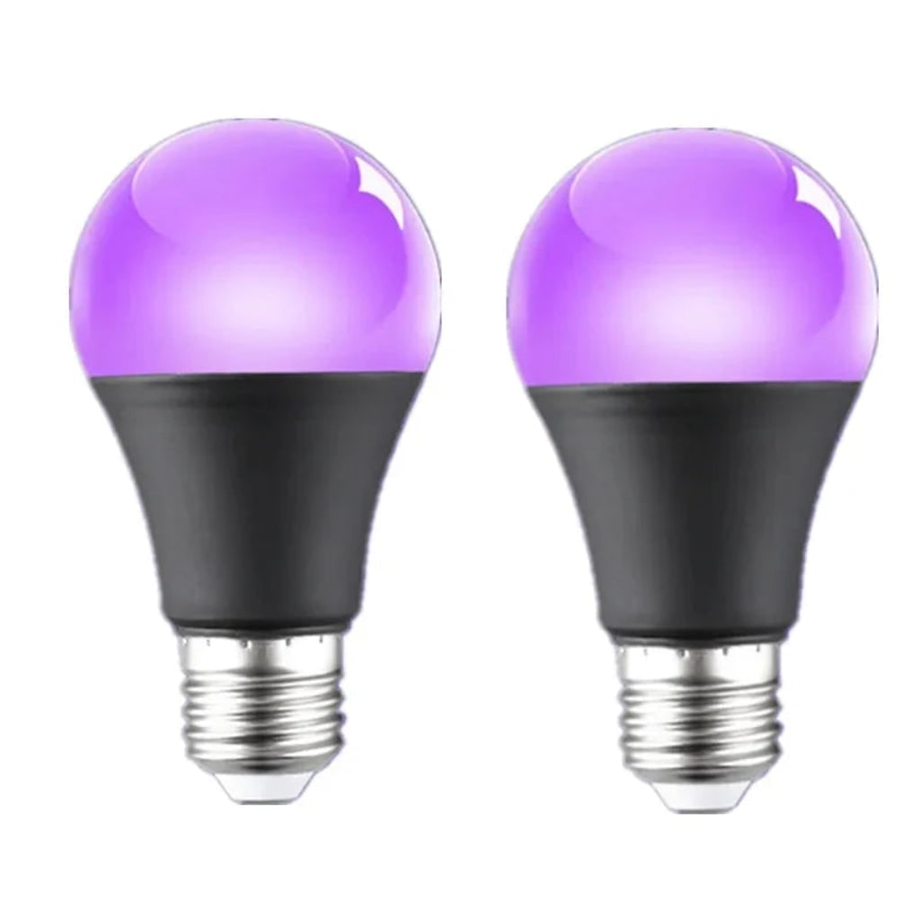 A19 Led Blacklight Bulb E26 Base Emitting Vibrant UV Purple Glow