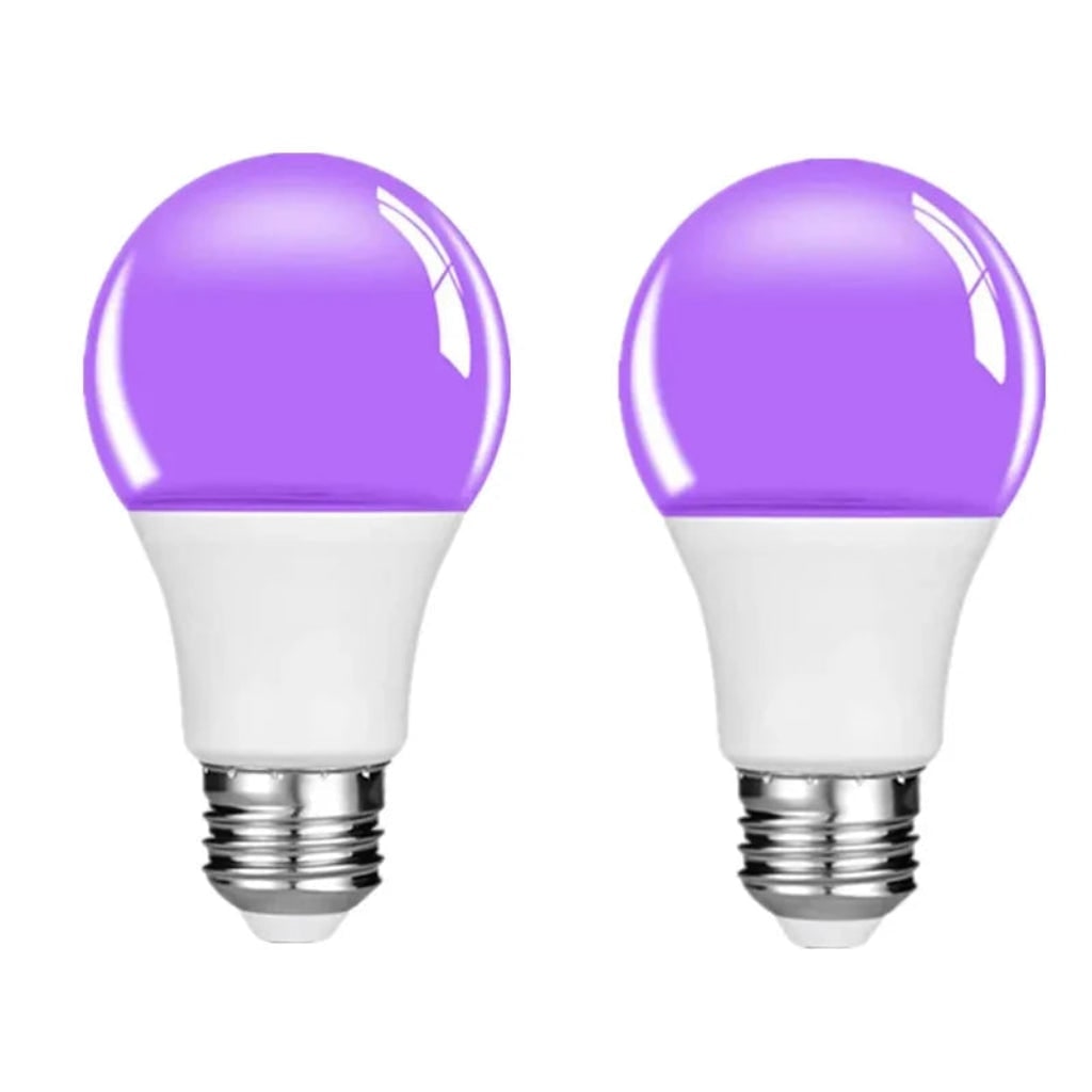A19 Led Blacklight Bulb E26 Base Emitting Vibrant UV Purple Glow