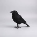 Svarte Halloween-kråketøyfigurer, kunstferdig skulpturert form og blanke øyne