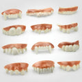 Dentes de vampiro falsos parciais - acessórios de fantasia de Halloween com várias opções de estilo