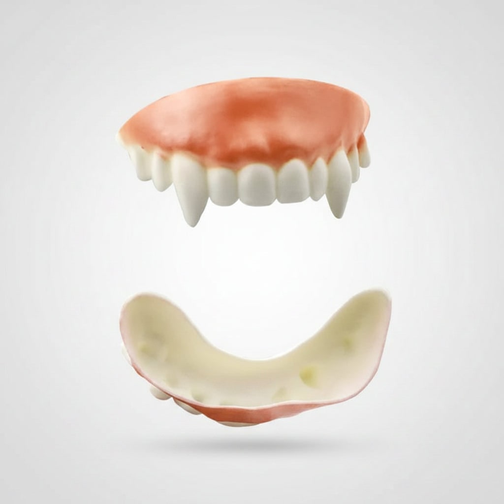 Dentes de vampiro falsos parciais - acessórios de fantasia de Halloween com várias opções de estilo