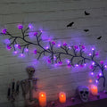 Batteriebetriebene LED-Halloween-Girlande, vorbeleuchtete flexible Zweig-Lichterkette