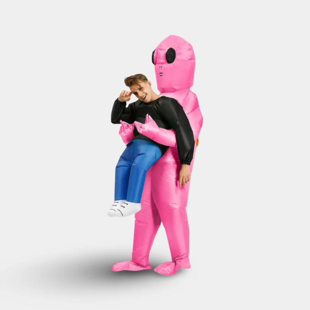 Φουσκωτή στολή εξωγήινου για το Halloween — εφαρμογή piggyback, ενσωματωμένος ανεμιστήρας