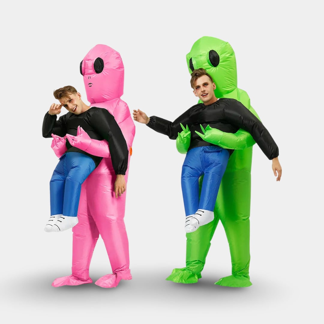 Φουσκωτή στολή εξωγήινου για το Halloween — εφαρμογή piggyback, ενσωματωμένος ανεμιστήρας