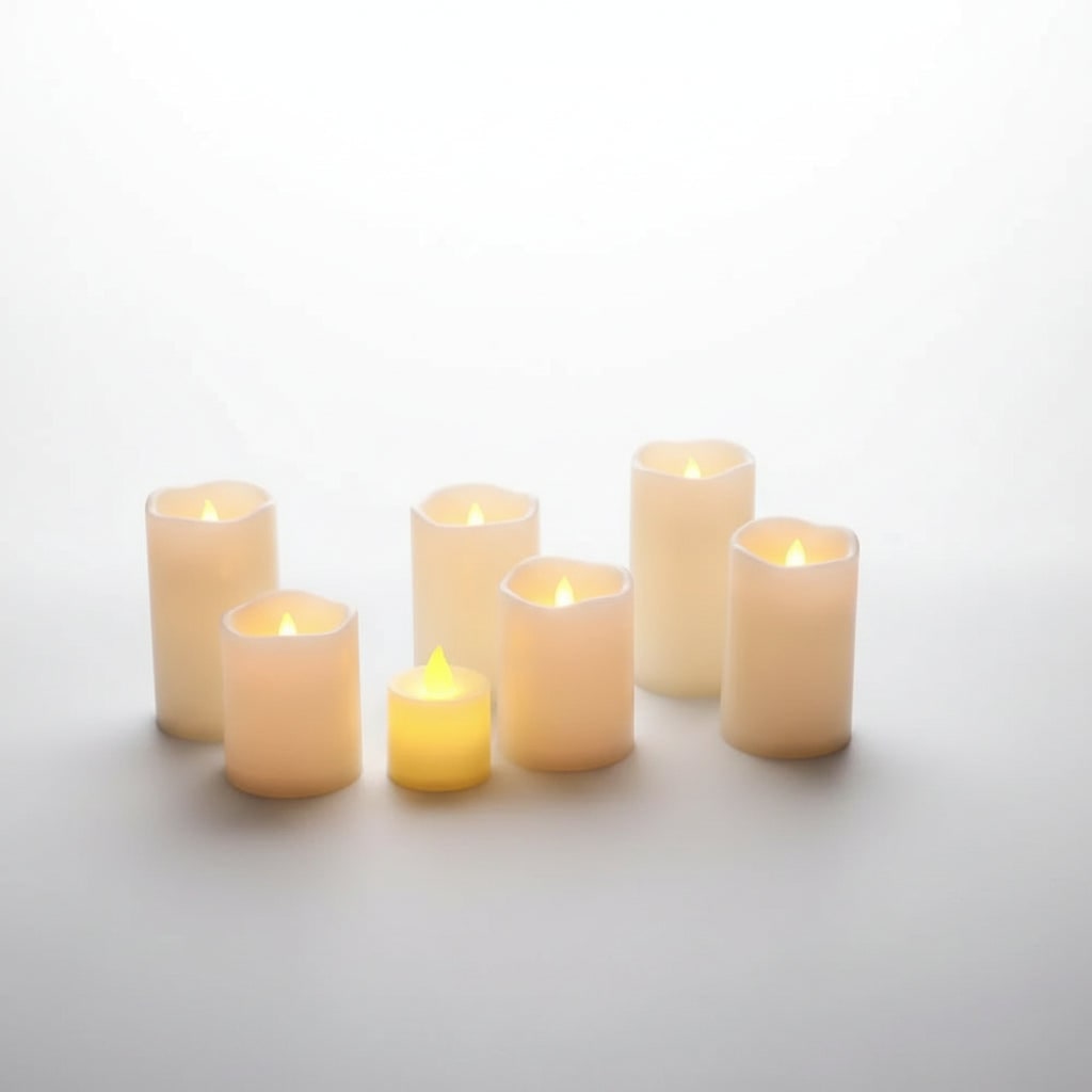 Halloween Fake LED Candles - Battery Operated Flickering Glow