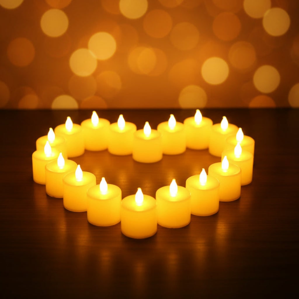 Halloween Fake LED Candles - Battery Operated Flickering Glow