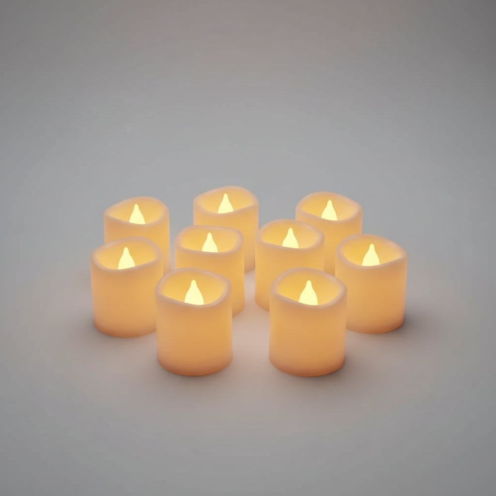 Halloween Fake LED Candles - Battery Operated Flickering Glow