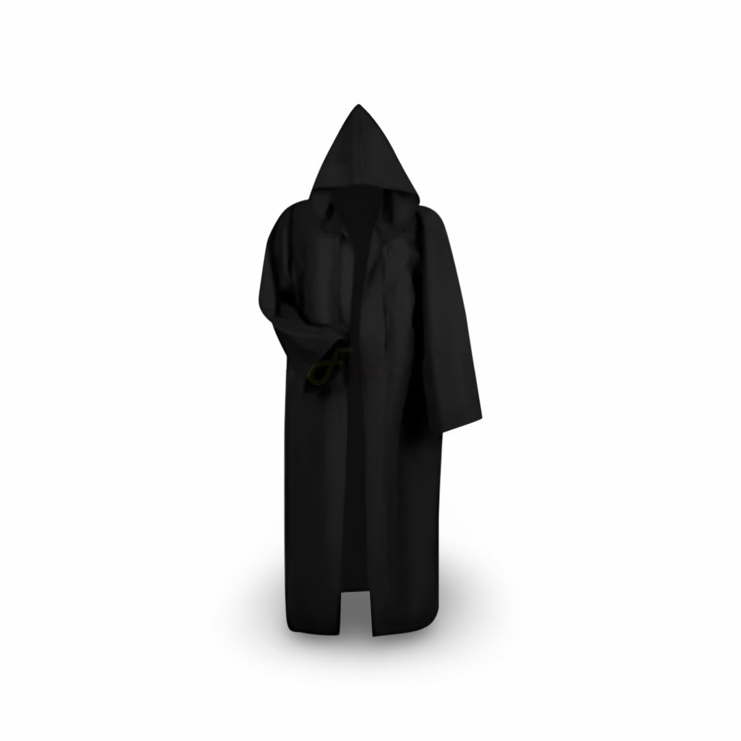 带兜帽的中世纪骑士服装上衣，醒目的圣殿骑士十字胸章