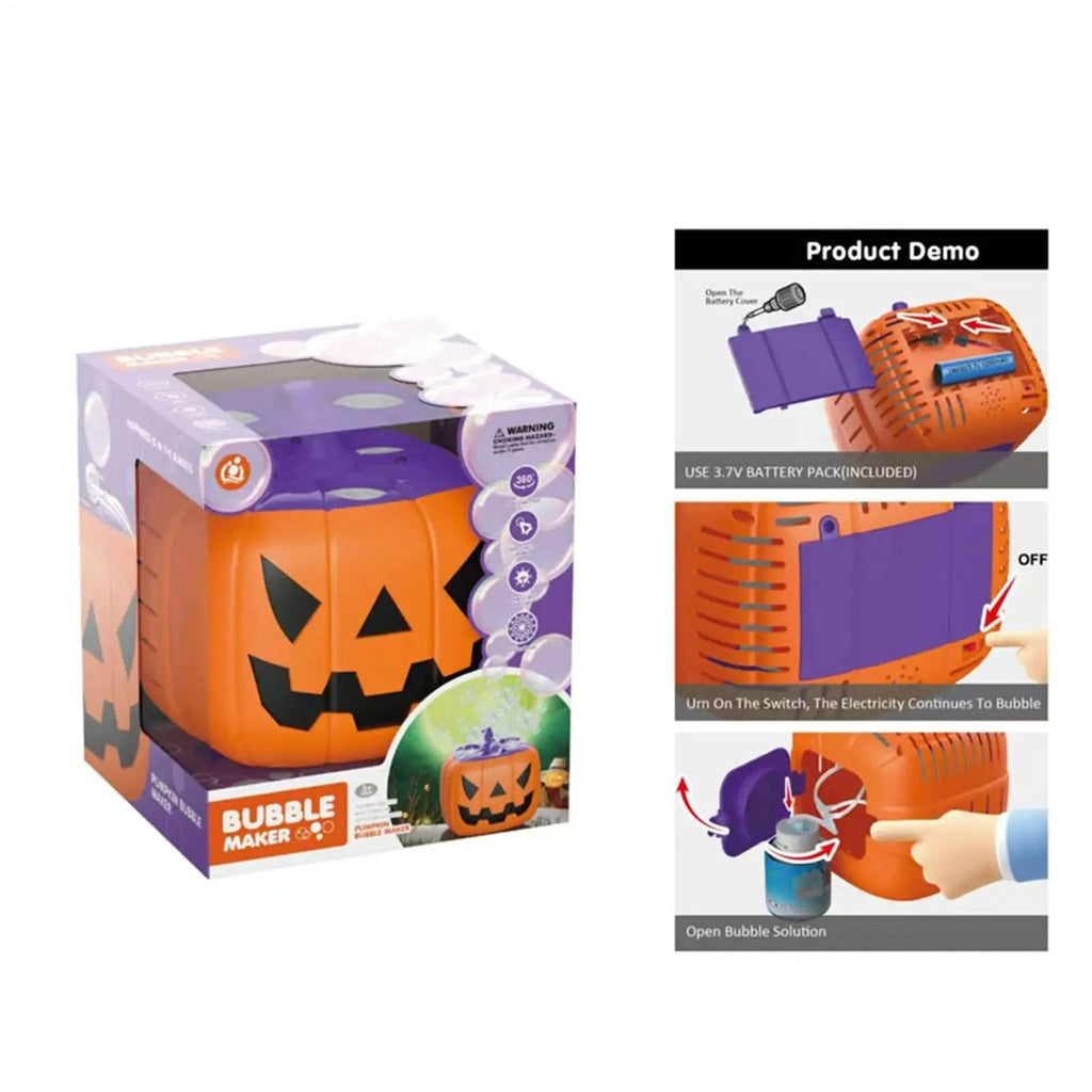 Halloween tökbuborékgép — automatikus fúvóval, LED-fényekkel, 15 lyukú fúvókával