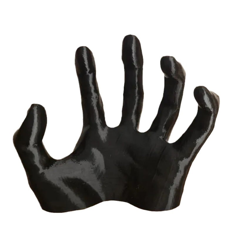 Gruseliger Halloween-Hand-Wandhaken, Schlüsselhalter mit Kette - Dunkles, mattes Design