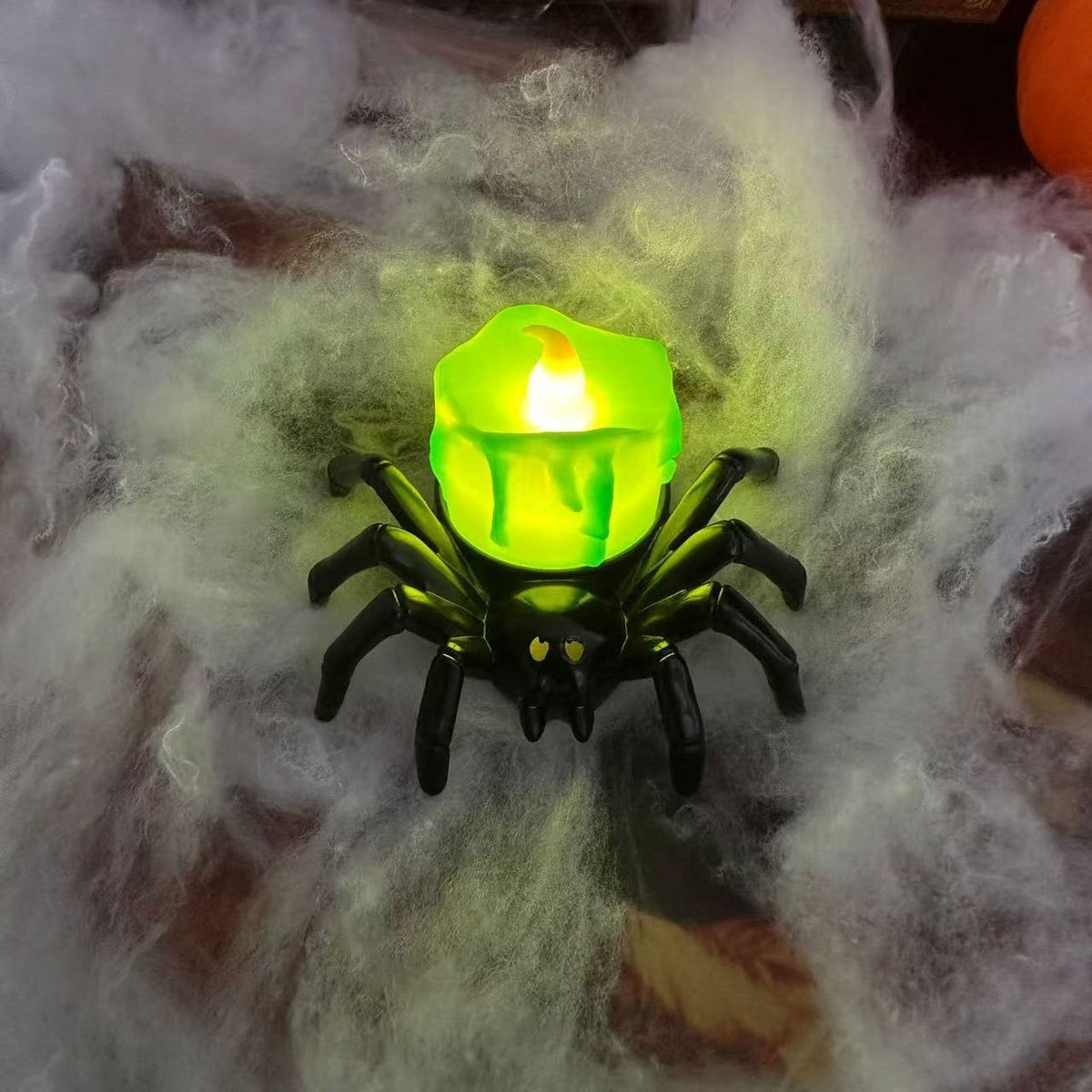 Halloween Spider Tea Lights — Battery Operated Flameless LED Candles