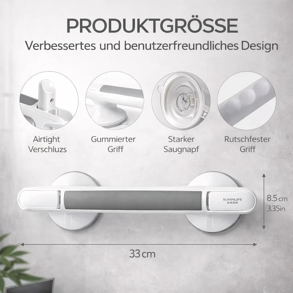 SecureGrip: Non-Drill Safety Handle for Shower & Bath | ribuella