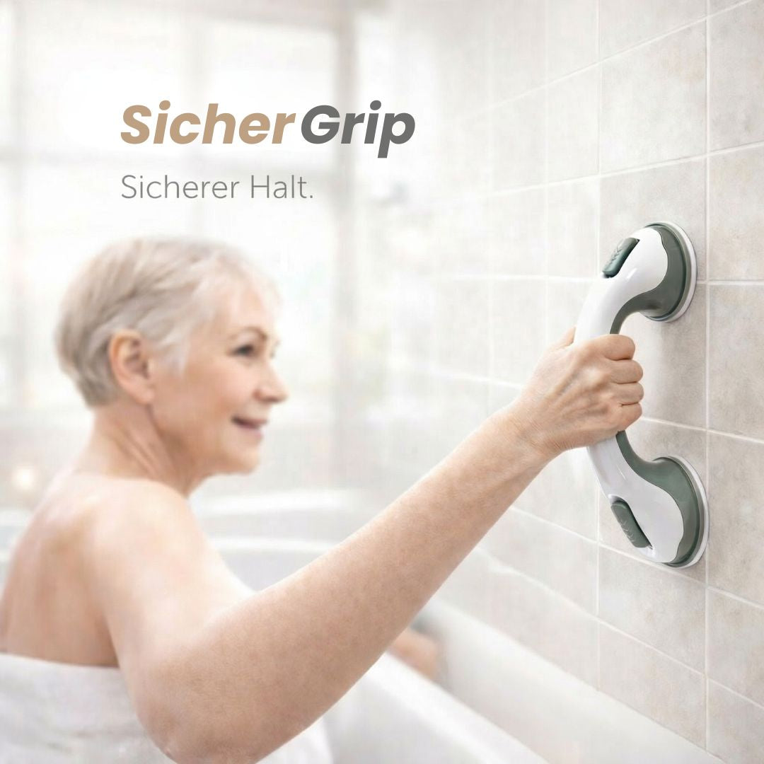 Secure Bathroom Grab Bar with Suction Mount for Easy Grip | ribuella
