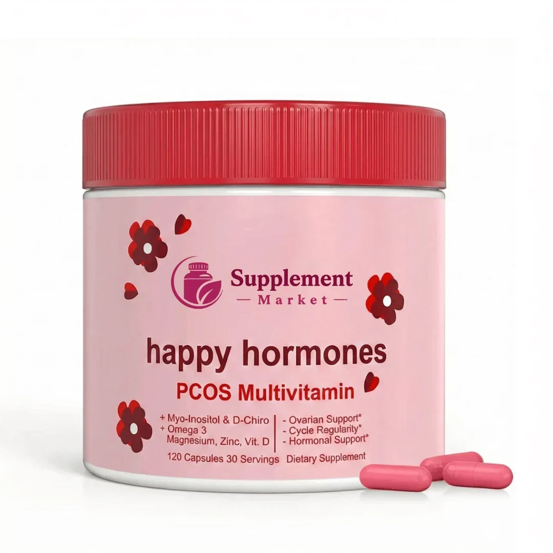 Happy Hormones: caramelle gommose multivitaminiche per la PCOS, per l'equilibrio ormonale
