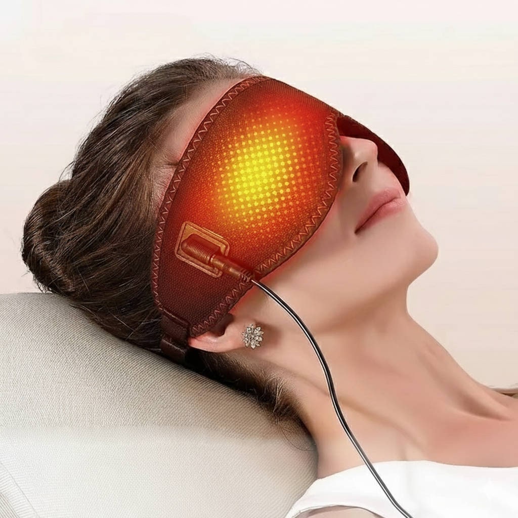 Adjustable Usb Heated Eye Mask For Soothing Relief