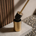 Modern Standing Toilet Brush Set with Stainless Steel Holder for Compact Storage and Efficient Cleaning | ribuella