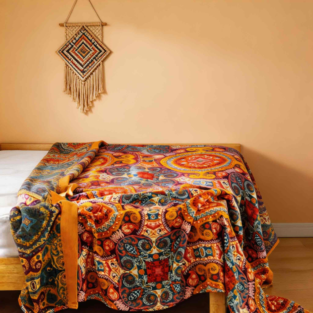Cooling Blanket Reversible Design 100% Cotton Breathable Moisture-Wicking for Comfortable Sleep | ribuella