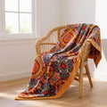 Cooling Blanket Reversible Design 100% Cotton Breathable Moisture-Wicking for Comfortable Sleep | ribuella