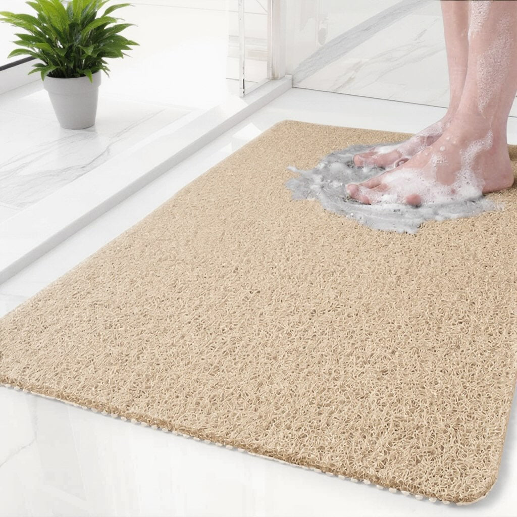 Rutschfeste Duschmatte aus weichem Material mit effizientem Wasserablauf für mehr Sicherheit im Badezimmer | ribuella