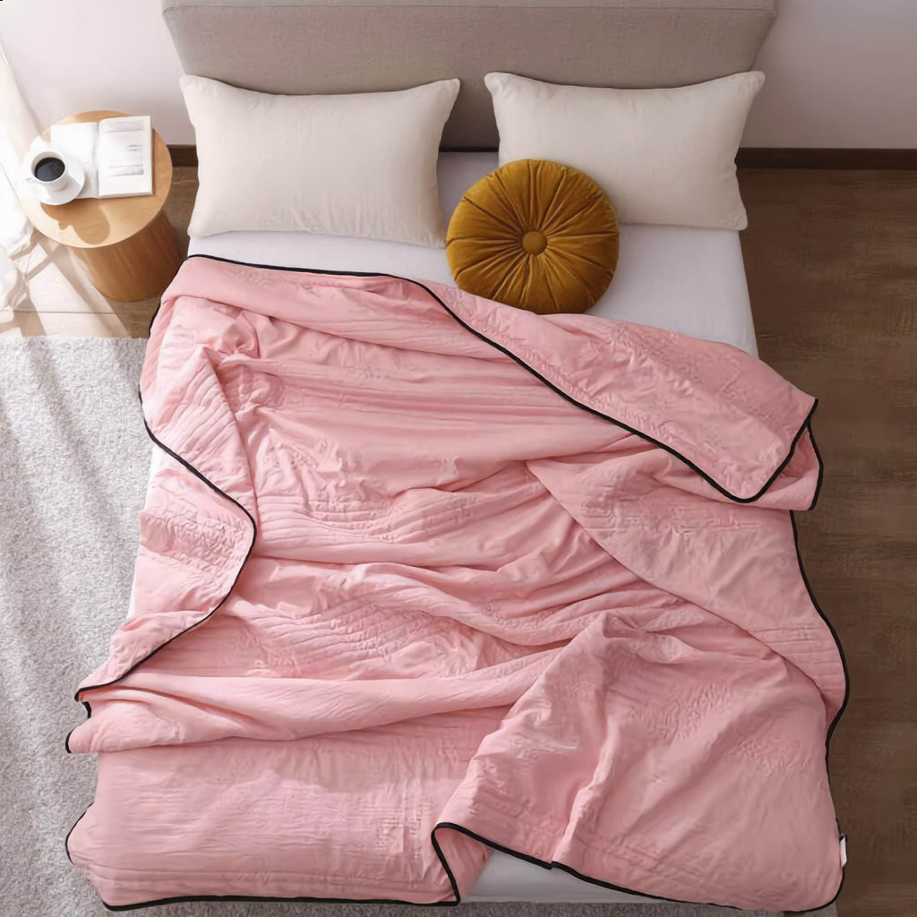 Cooling Blanket Lightweight Soft Fabric Hypoallergenic Moisture-Wicking for Hot Sleepers | ribuella