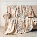Bohemian Cotton Throw Blanket with Mandala Pattern Soft Breathable Multi-Purpose Home Decor | ribuella