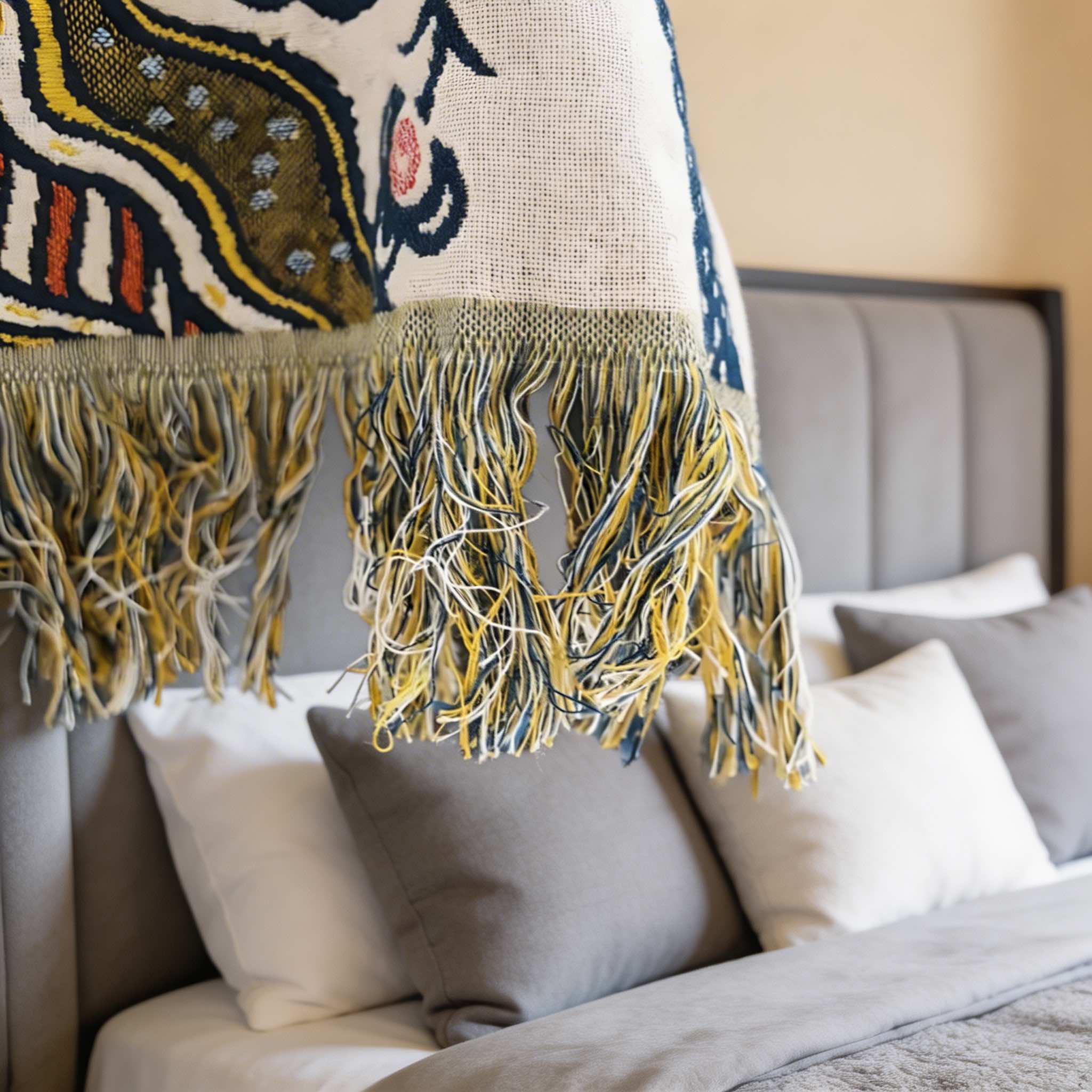 Contemporary Floral Throw Blanket Reversible Cotton Lightweight Decorative Accent Machine Washable | ribuella