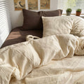 Earthy Tones Bedding Set Duvet Covers Flat and Fitted Sheets Polyester Blend Soft Texture | ribuella