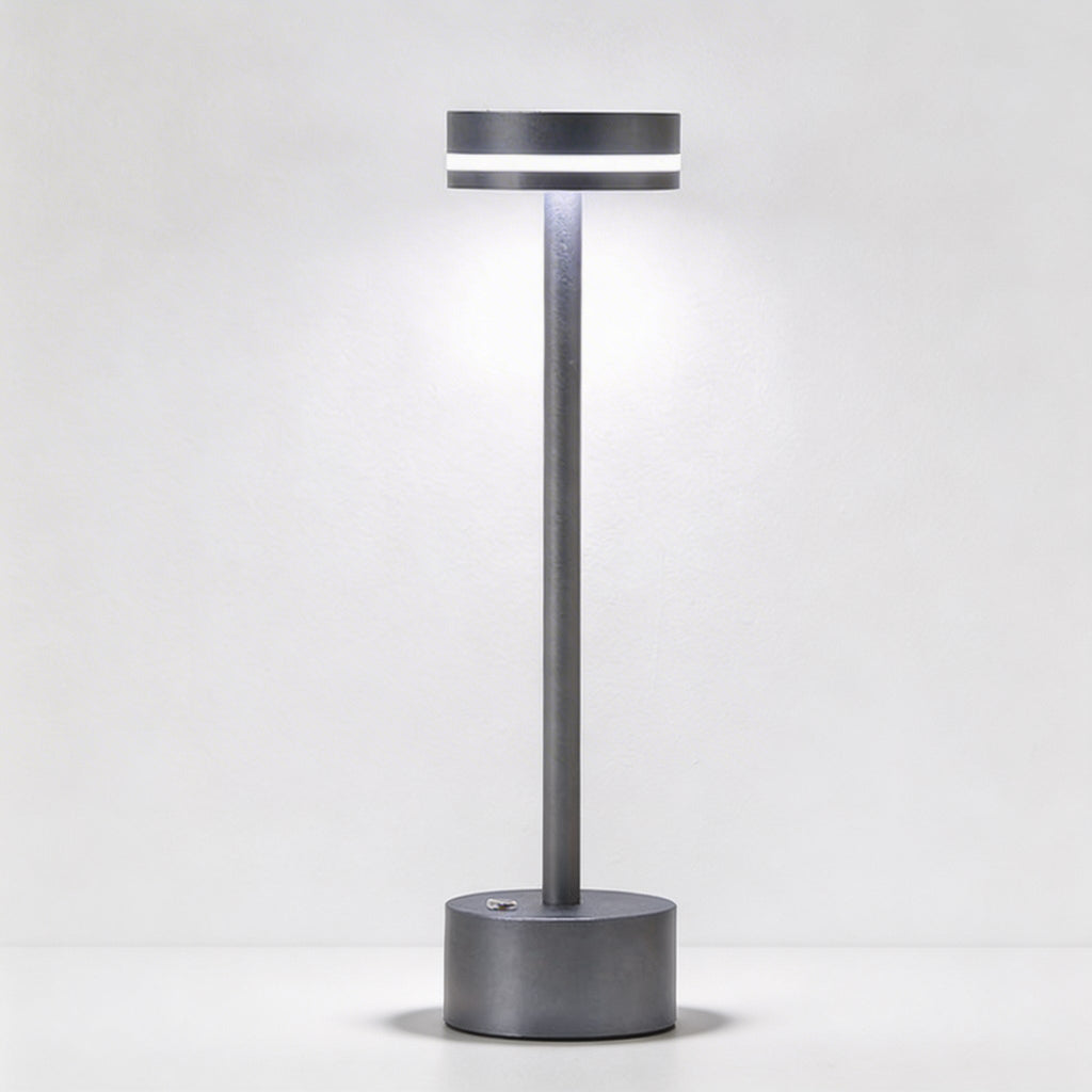 Modern Portable Table Lamp Cordless Aluminum LED Dimmable Touch Control USB Rechargeable | ribuella
