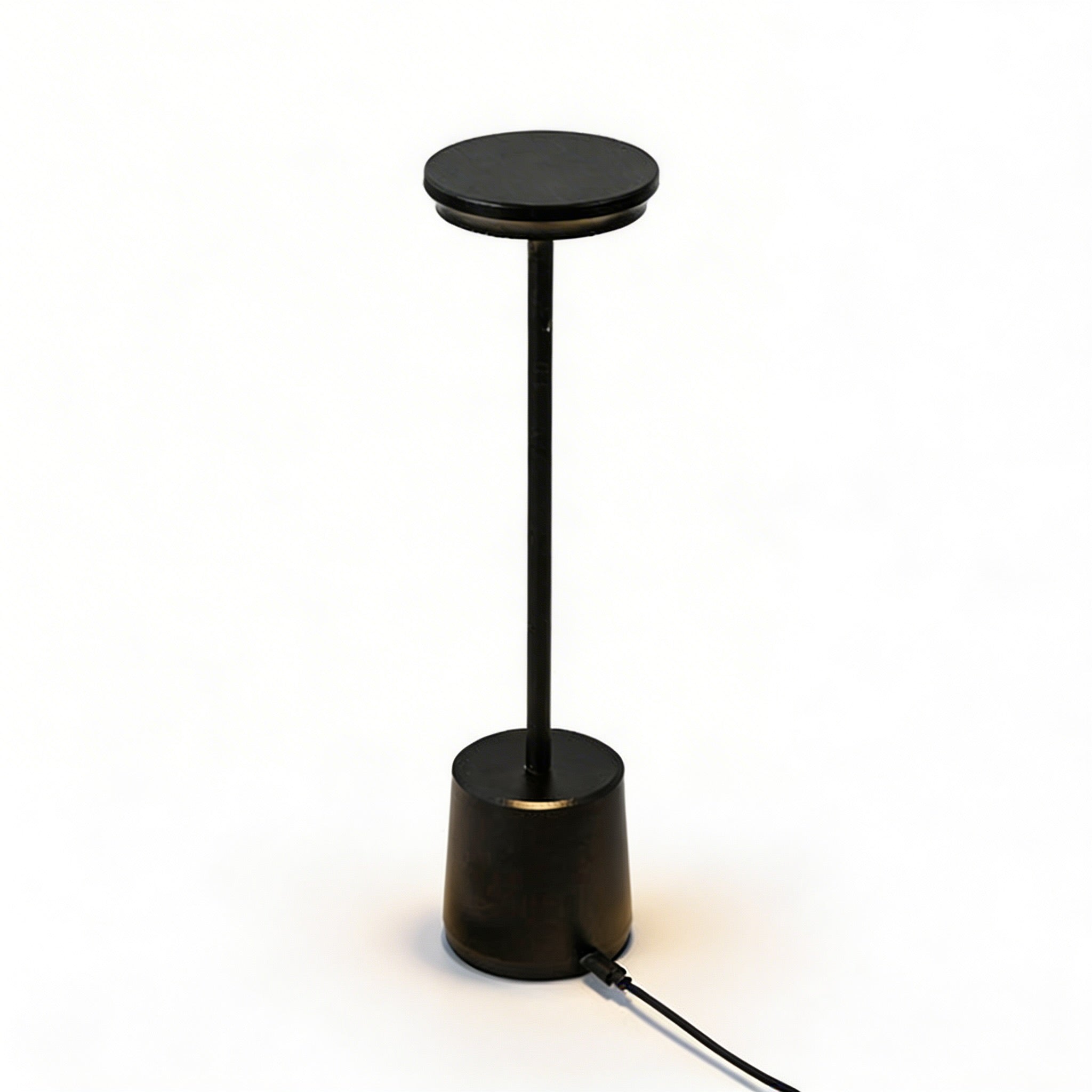 Lampă de masă LED modernă, design metalic fără fir, temperatură de culoare reglabilă, reîncărcabilă prin USB | ribuella