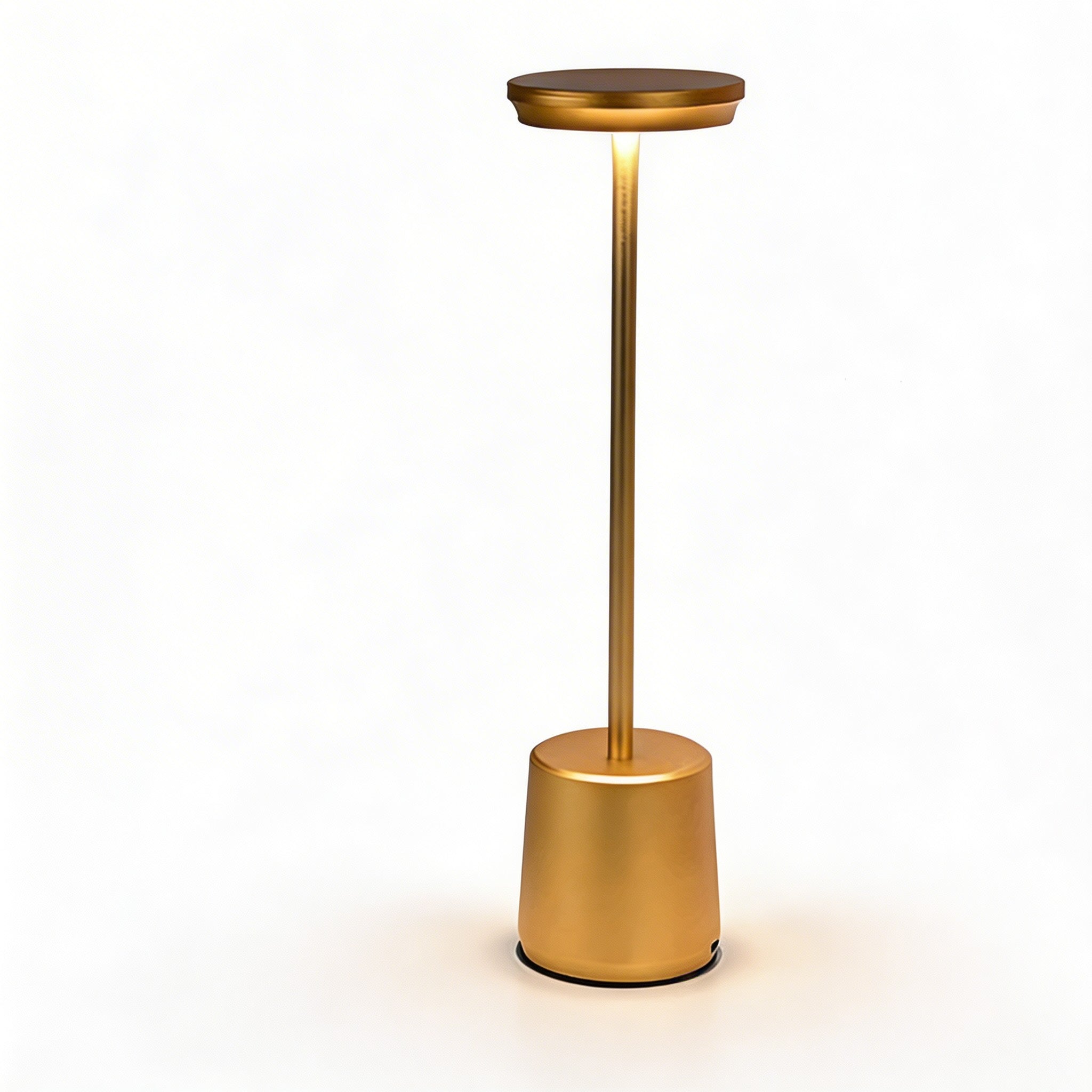 Lampă de masă LED modernă, design metalic fără fir, temperatură de culoare reglabilă, reîncărcabilă prin USB | ribuella
