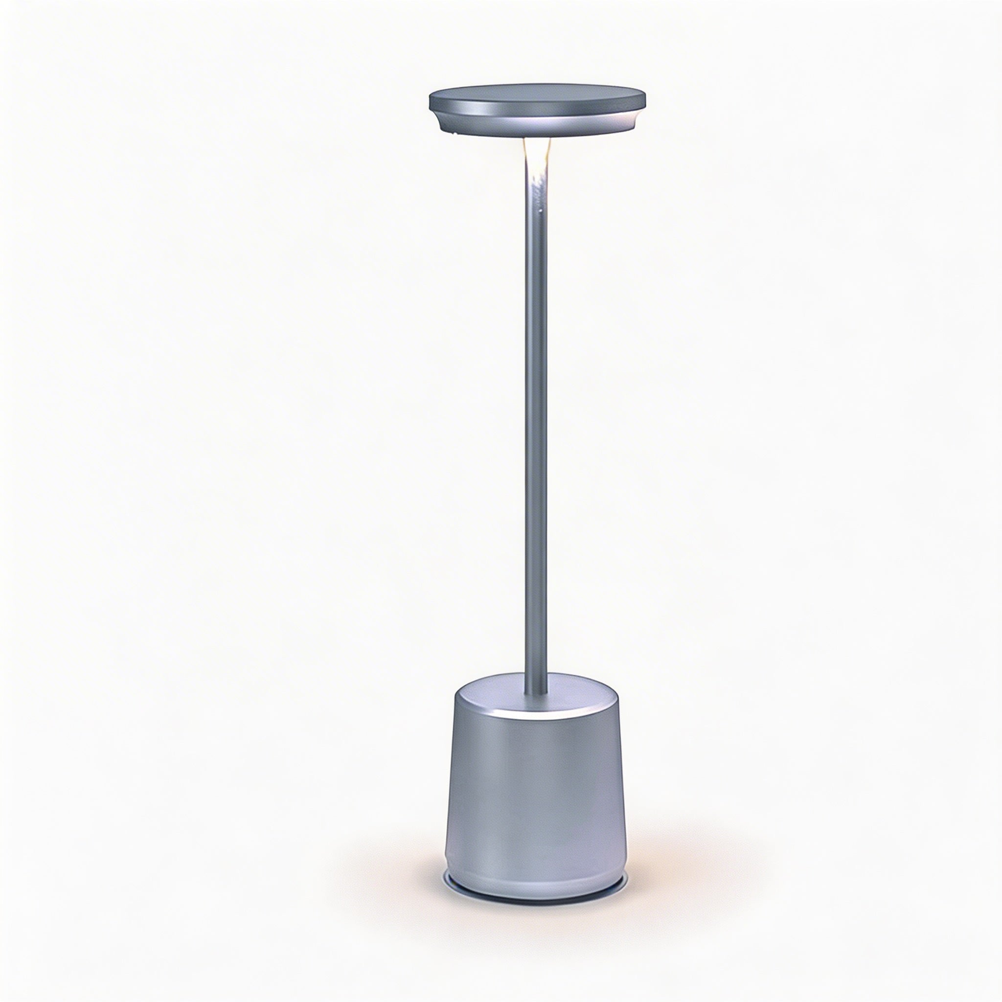 Lampă de masă LED modernă, design metalic fără fir, temperatură de culoare reglabilă, reîncărcabilă prin USB | ribuella