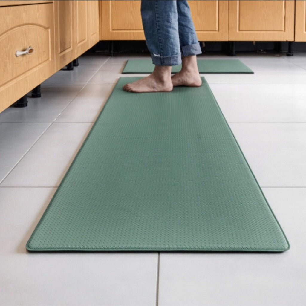 Anti Fatigue Kitchen Mat Non Slip PVC Cushioning Ergonomic Design for Comfort and Safety | ribuella