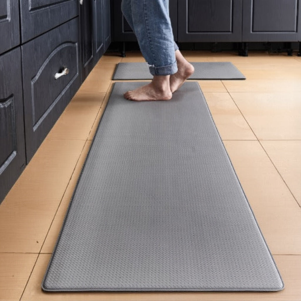 Anti Fatigue Kitchen Mat Non Slip PVC Cushioning Ergonomic Design for Comfort and Safety | ribuella