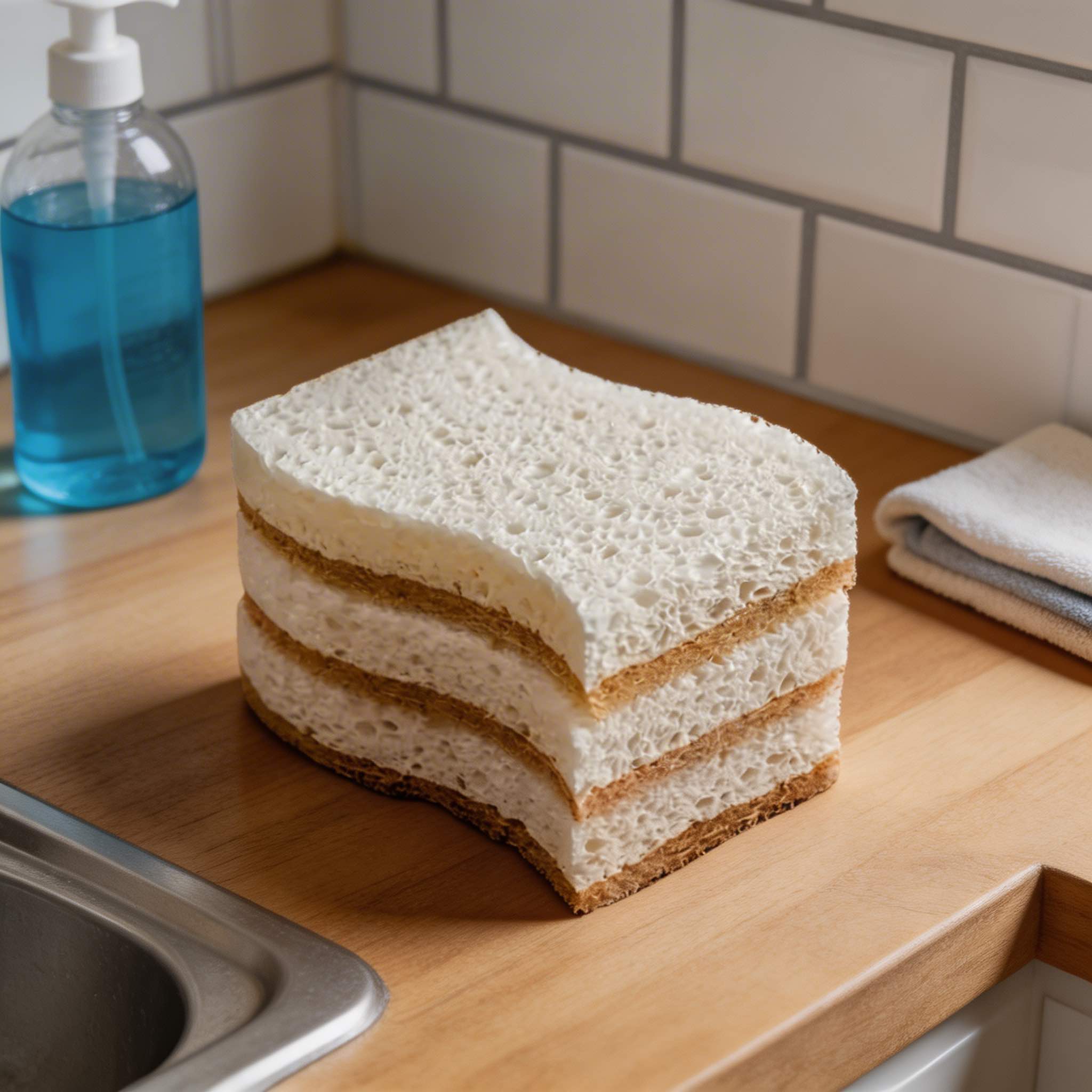 Eco-Friendly Kitchen Sponges for Dishes Highly Absorbent Non-Scratch Coconut Fiber Durable Cleaning Tool | ribuella