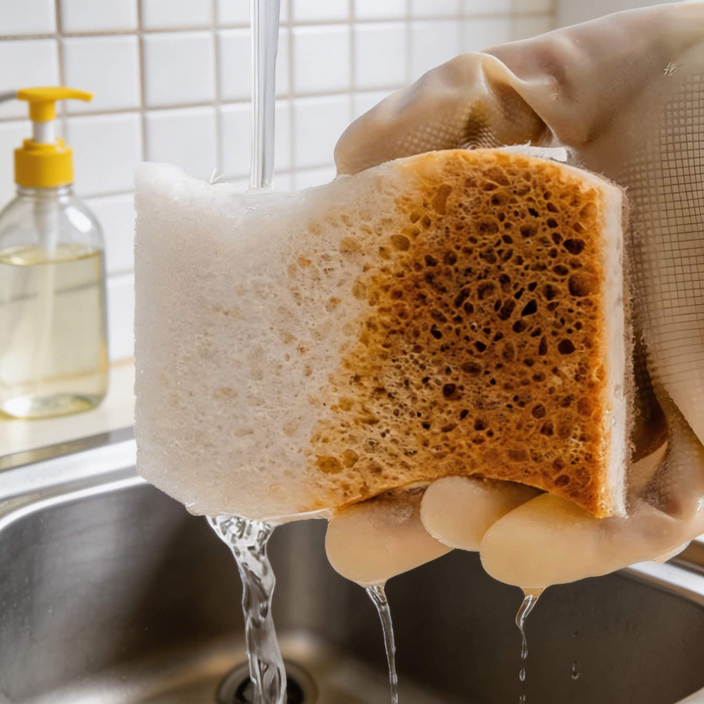 Eco-Friendly Kitchen Sponges for Dishes Highly Absorbent Non-Scratch Coconut Fiber Durable Cleaning Tool | ribuella