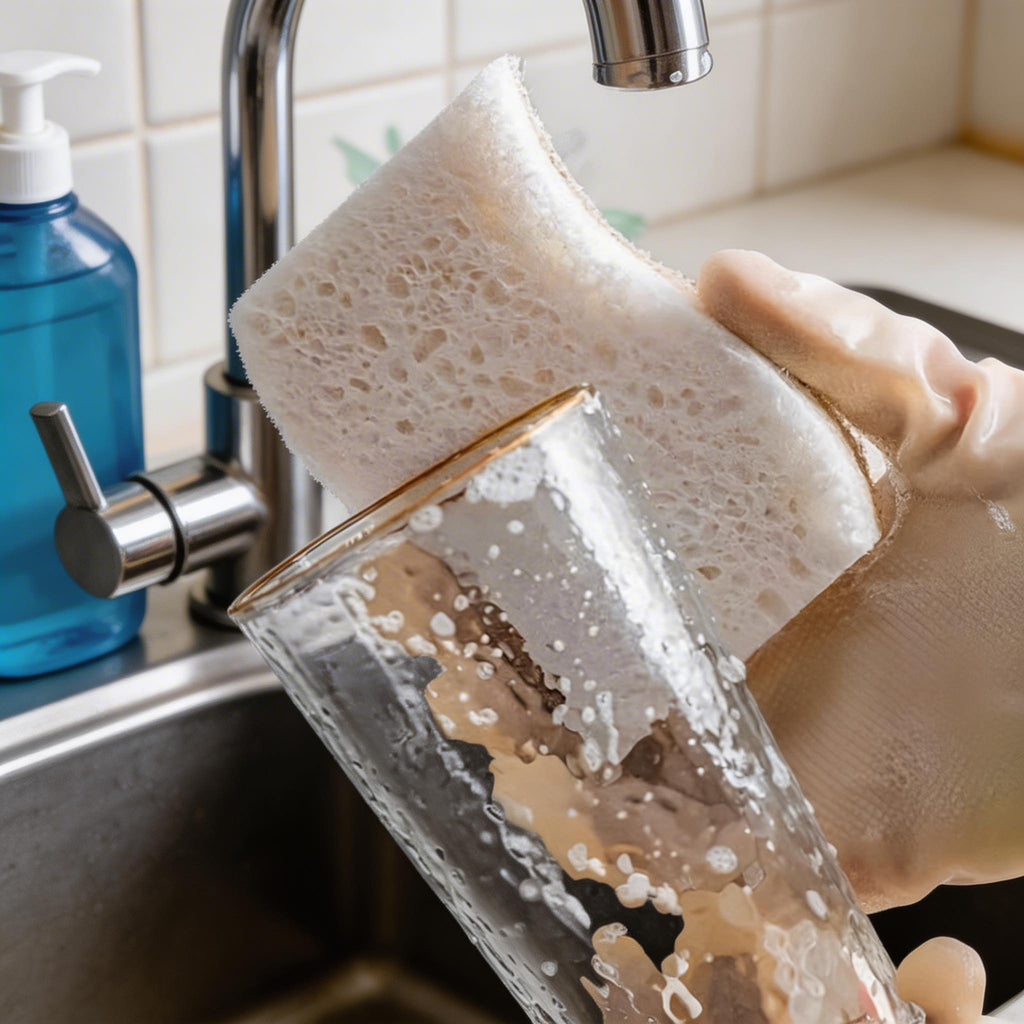 Eco-Friendly Kitchen Sponges for Dishes Highly Absorbent Non-Scratch Coconut Fiber Durable Cleaning Tool | ribuella