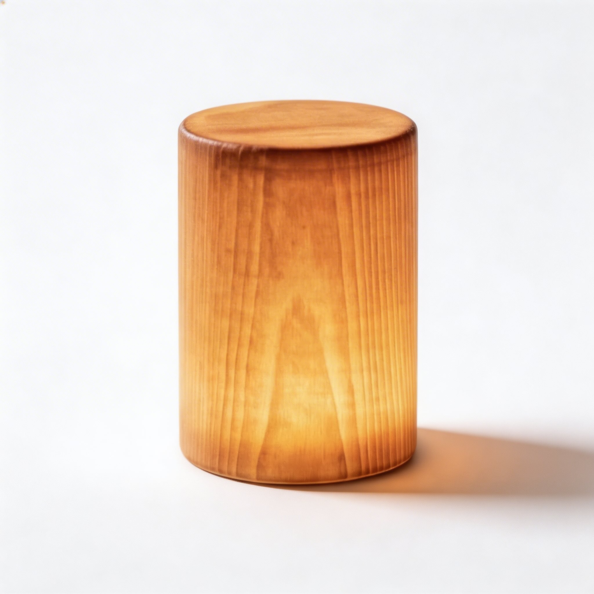 Modern Minimalist Table Lamp Rechargeable Cordless Wood Design Touch Control LED 3 Brightness Levels | ribuella