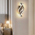 Modern Spiral Wall Sconce LED Wall Light Metal Adjustable Color Temperature 22W 1540LM | ribuella