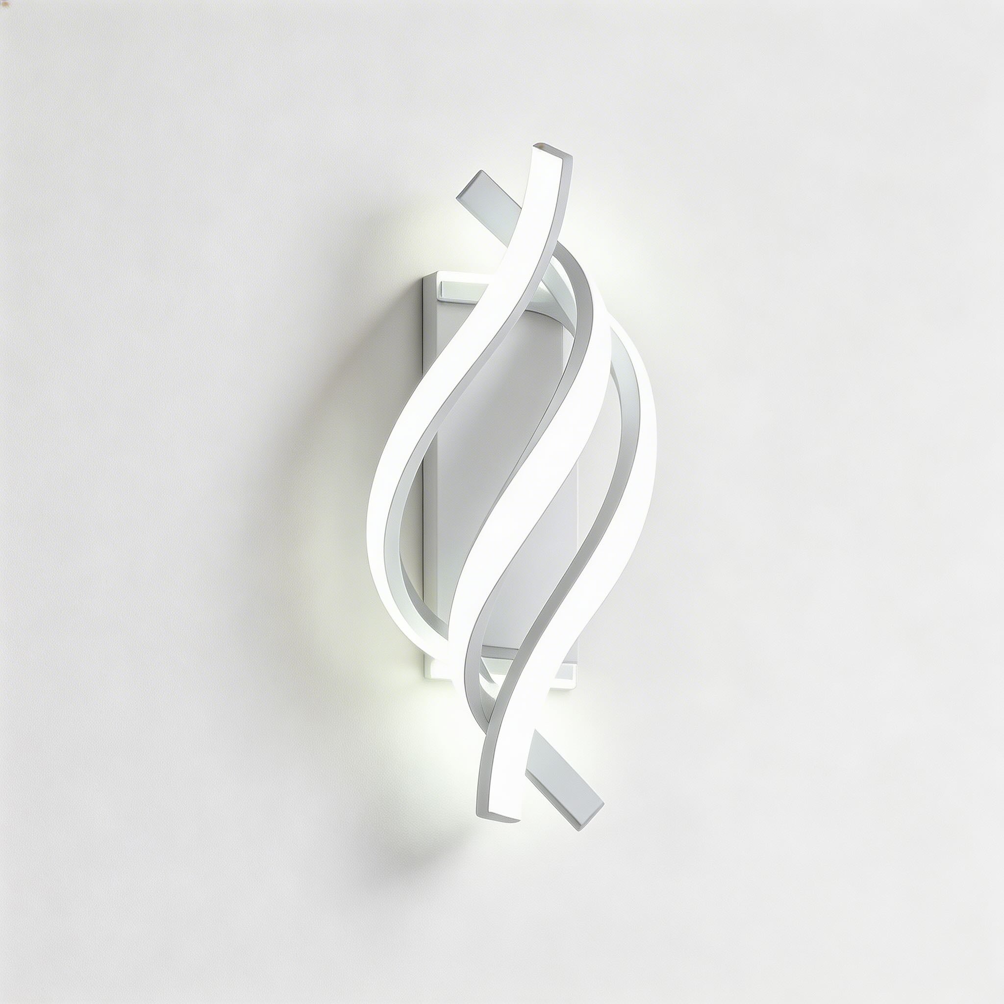 Modern Spiral Wall Sconce LED Wall Light Metal Adjustable Color Temperature 22W 1540LM | ribuella