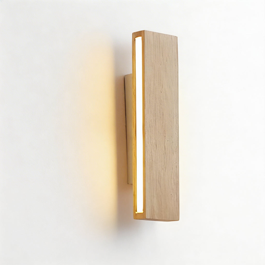 Moderne minimalistische Wandleuchte, verstellbare LED-Leuchte aus Holz und Acryl für die Wohnraumgestaltung | ribuella