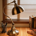 Vintage-Industrietischlampe, verstellbare Schwanenhals-LED-Leuchte aus Eisen für Zuhause und Büro | ribuella